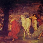 Particolare del fregio nel camerino d'Europa: Giove si fa condurre da Europa